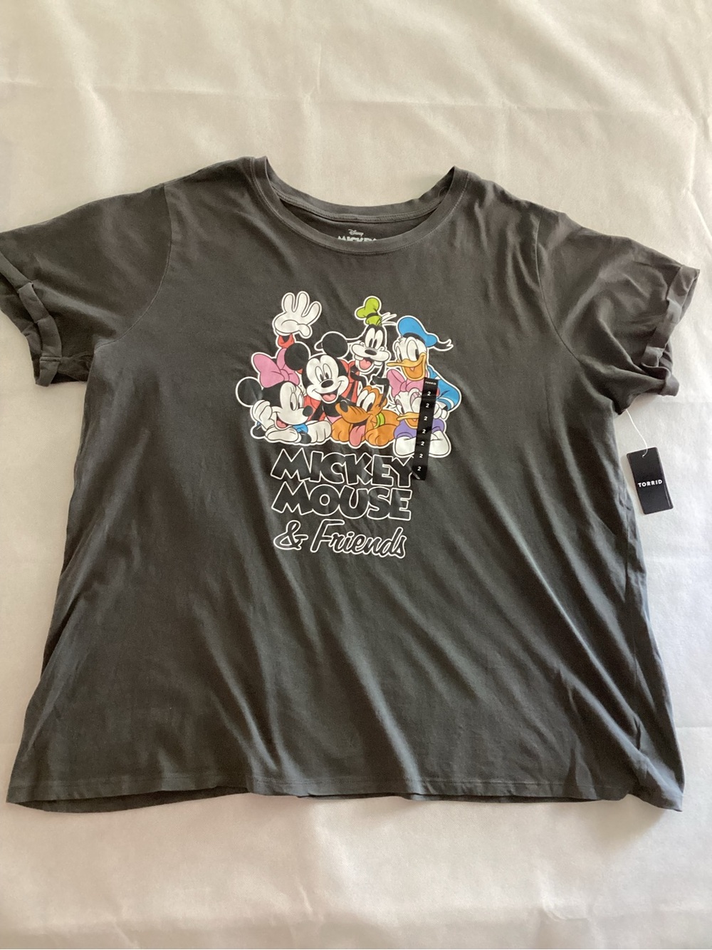 Torrid Black Disney Mickey Mouse & Friends Graphic Tee size 2x #27